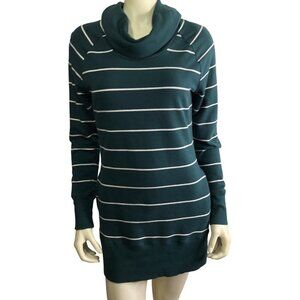 MERONA COWL NECK‎ STRIPED SWEATER  DRESS SIZE MD